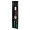Alfi Brand 8" x 36" Brushed Black PVD Stainless Steel Vertical Triple Shelf Shower Niche ABNP0836-BB - alternate 4